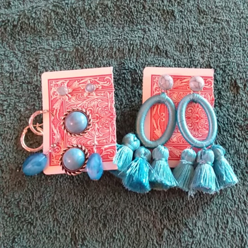 6/$20 Blue Set of Earrings